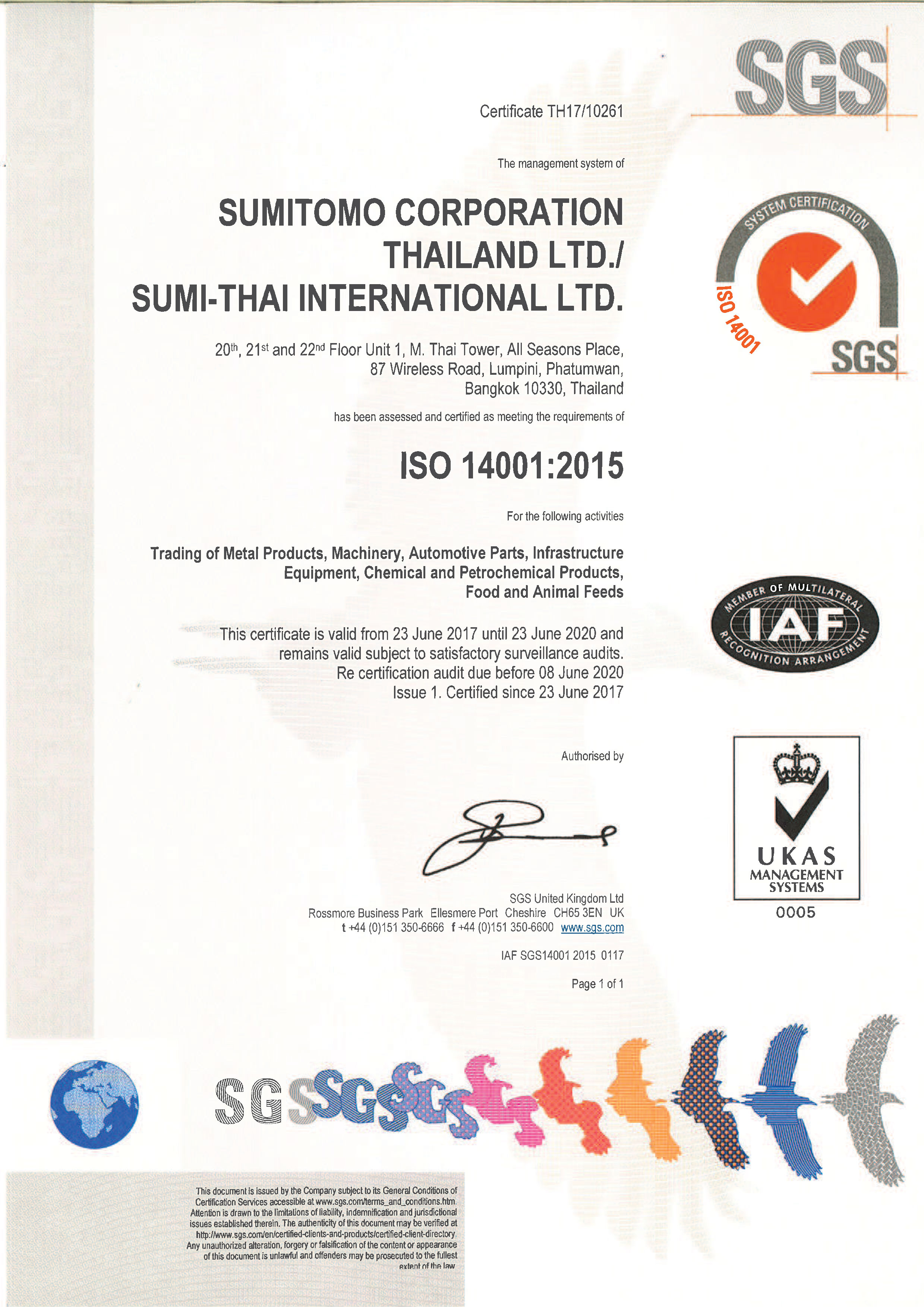 Iso 14001 Environmental Management System Sumitomo