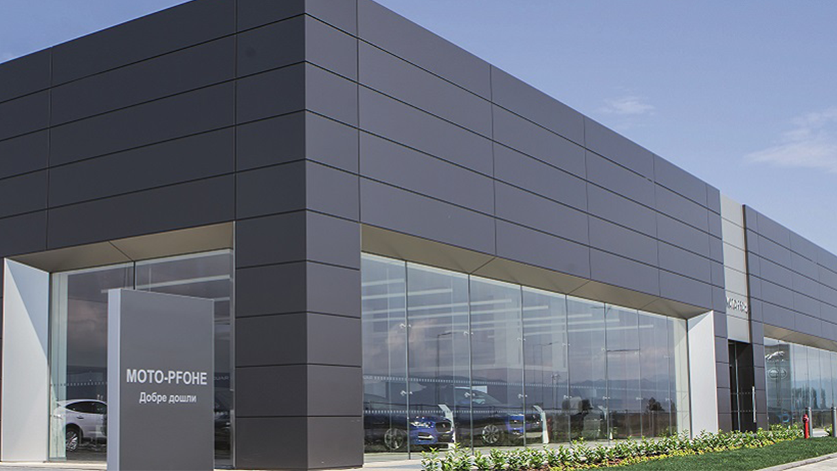 A car show room