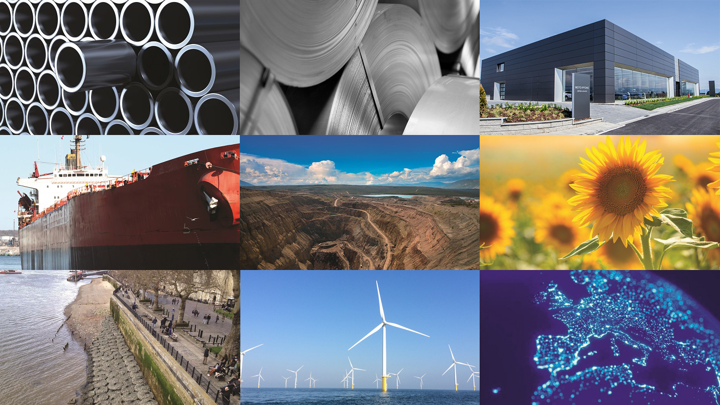 Montage of industry fields