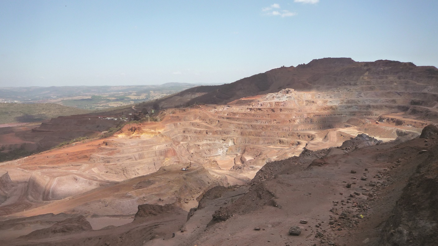 Aerial view of a mine or quarry
