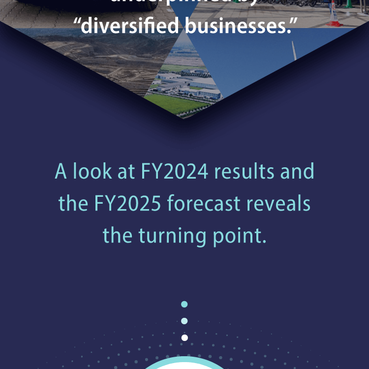 Our robust earnings are underpinned by "diversified businesses."
