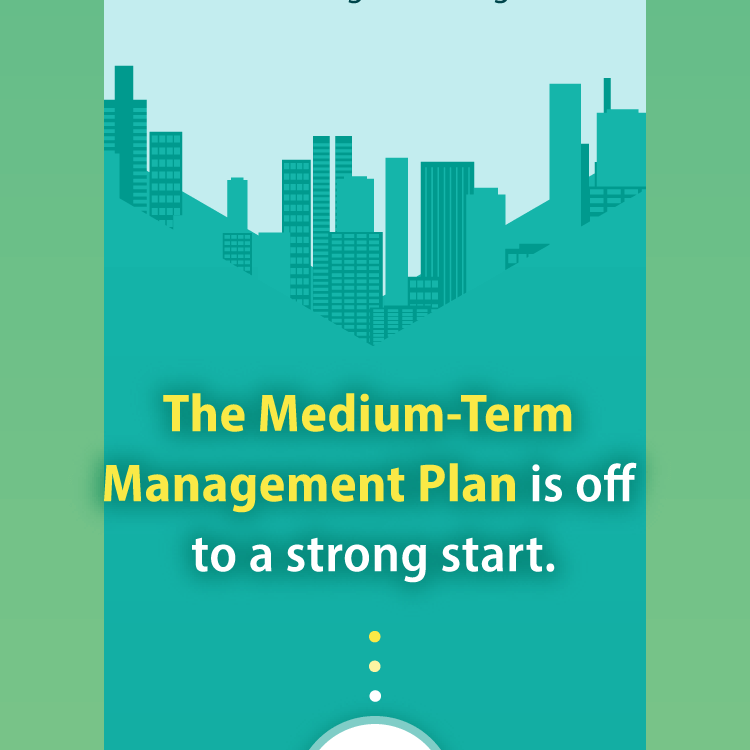 The Medium-Term Management Plan is off to a strong start.
