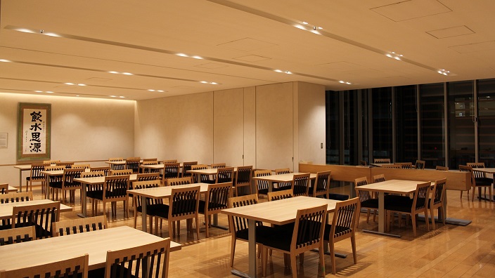 A dining hall on the 4th floor