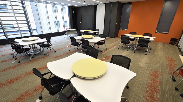 A seminar room on the 3rd floor