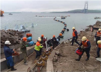 *the installation of submarine power cables
