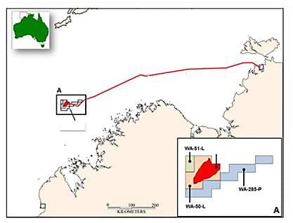 the pipe line route map