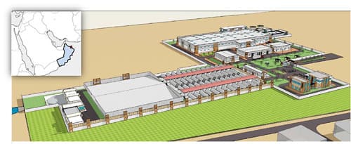 Concept drawing of the completed water treatment plant