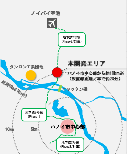 ハノイ市北部におけるスマートシティ開発に関する合弁会社設立について 住友商事