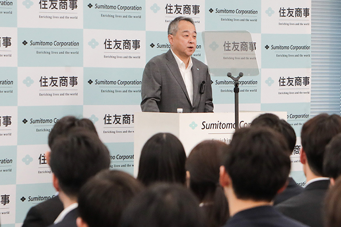 2026年度入社式 社長メッセージ | 住友商事